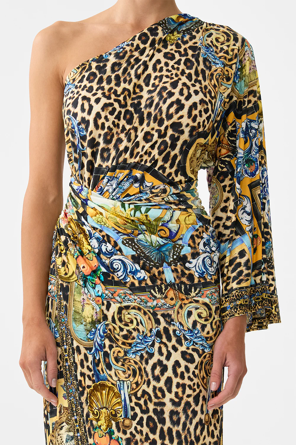 ONE SHOULDER JERSEY DRESS SEVILLIAN STYLE - Image 6