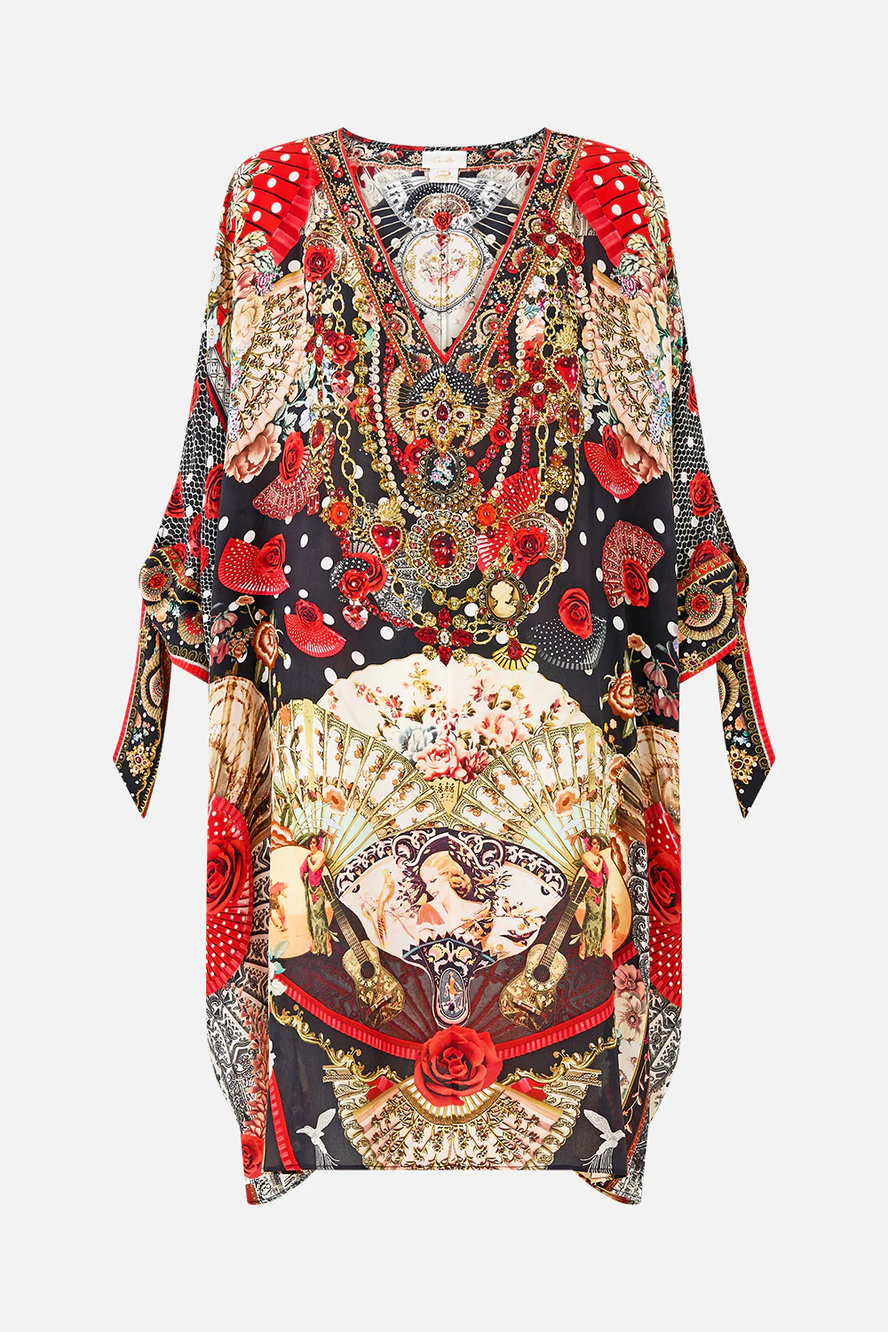 TIE SLEEVE SHORT V NECK KAFTAN DAUGHTERS OF DUENDE - Image 3