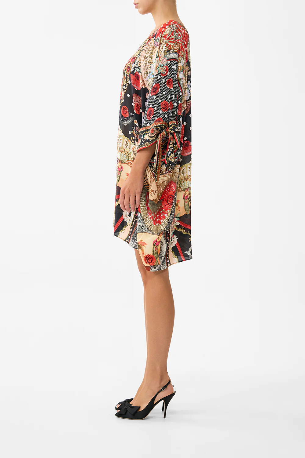 TIE SLEEVE SHORT V NECK KAFTAN DAUGHTERS OF DUENDE - Image 4