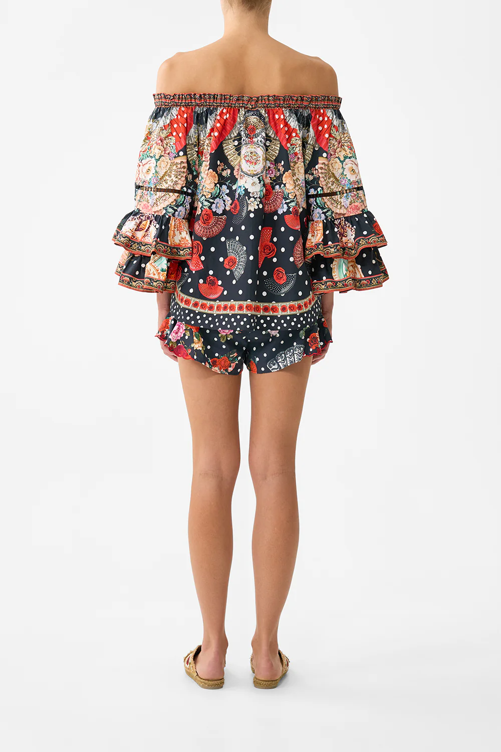 OFF SHOULDER TOP WITH FRILL SLEEVE DAUGHTERS OF DUENDE - Image 2