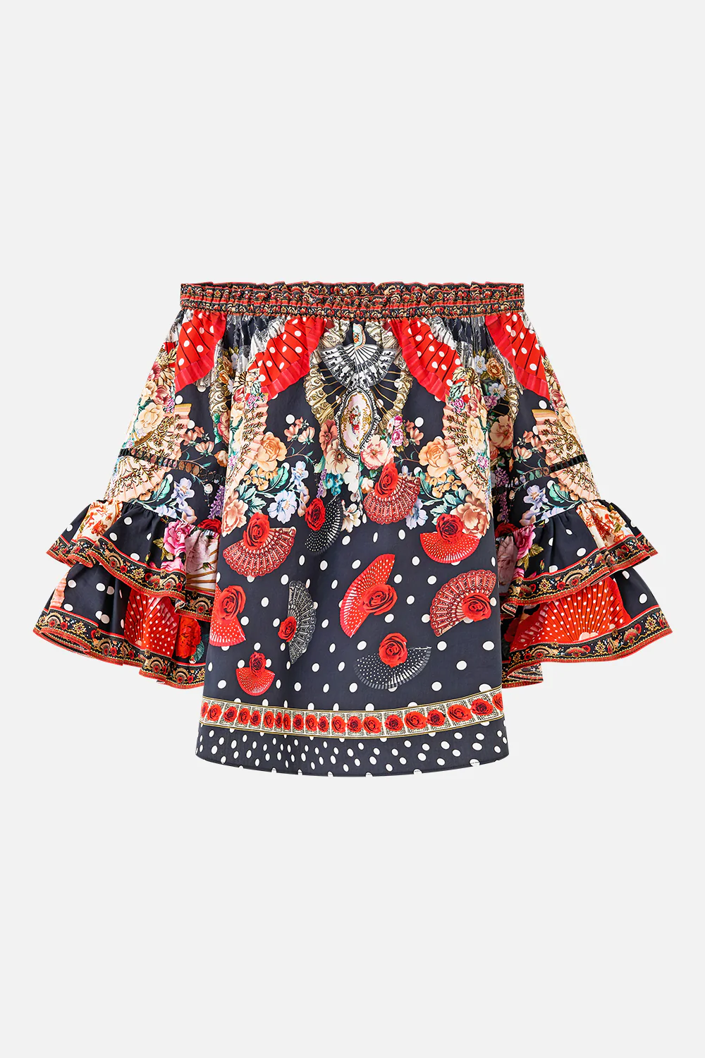 OFF SHOULDER TOP WITH FRILL SLEEVE DAUGHTERS OF DUENDE - Image 3