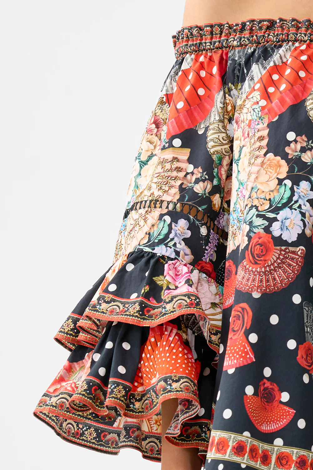 OFF SHOULDER TOP WITH FRILL SLEEVE DAUGHTERS OF DUENDE - Image 6