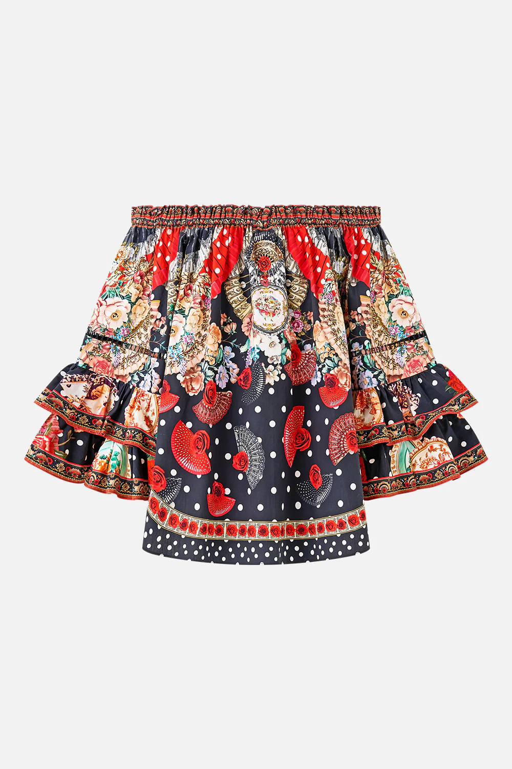 OFF SHOULDER TOP WITH FRILL SLEEVE DAUGHTERS OF DUENDE - Image 7