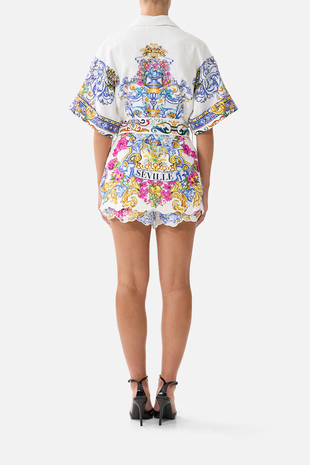DOUBLE BREASTED SHORT SLEEVE JACKET MILLA IN SEVILLA - Image 2