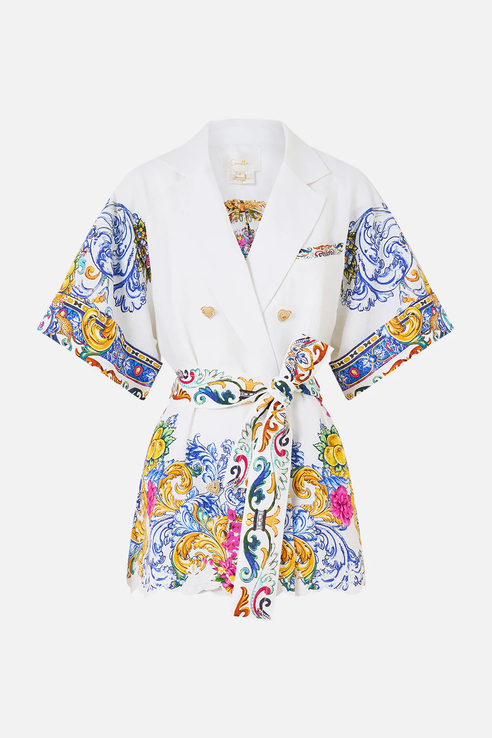 DOUBLE BREASTED SHORT SLEEVE JACKET MILLA IN SEVILLA - Image 3