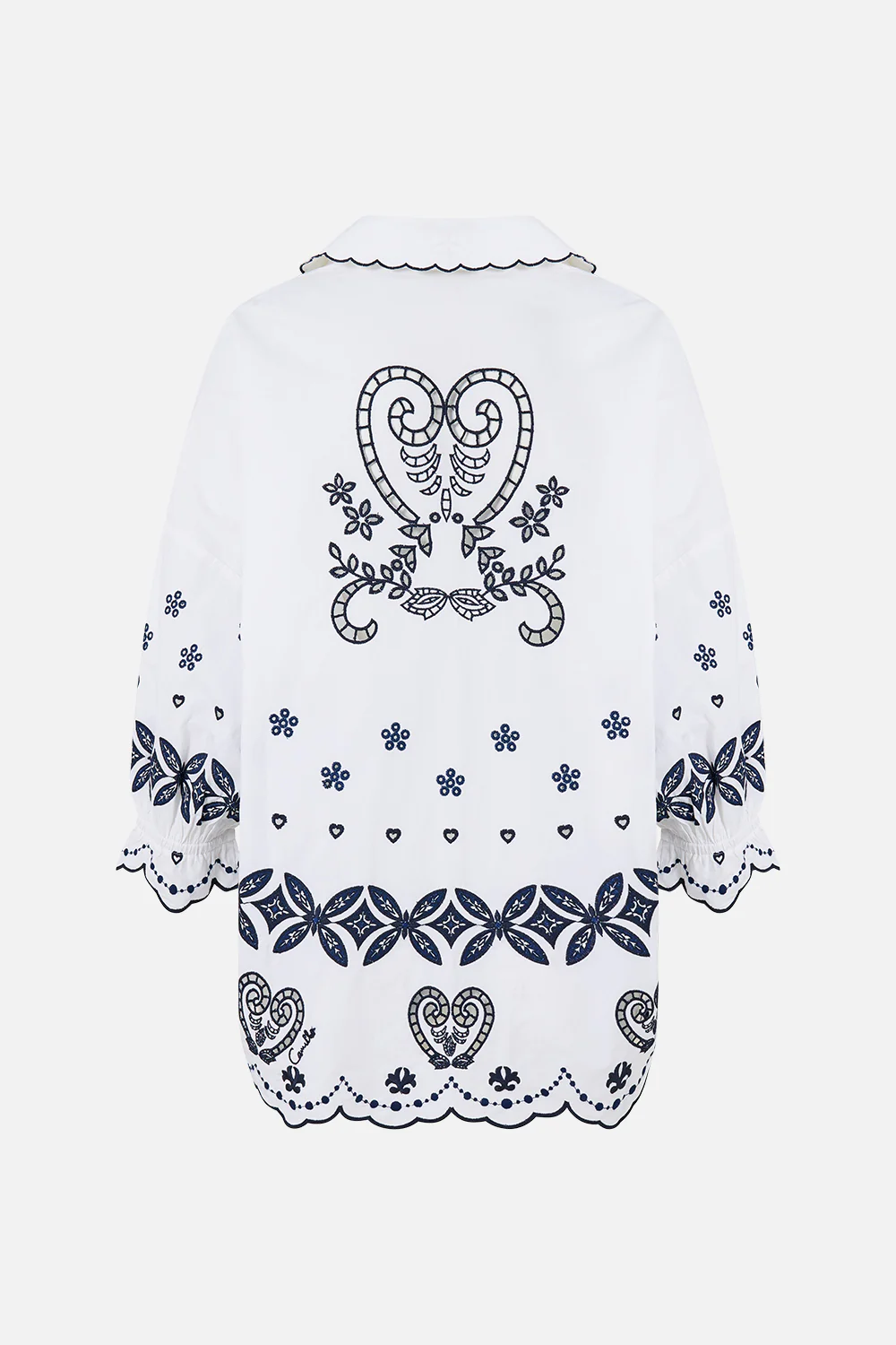 SHIRT WITH GATHERED CUFF A TILED WONDERLAND - Image 7