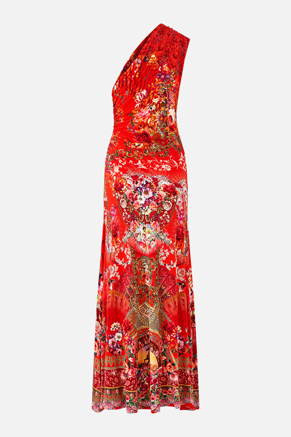 GATHERED JERSEY ONE SHOULDER DRESS OLÉ OLÉ - Image 7