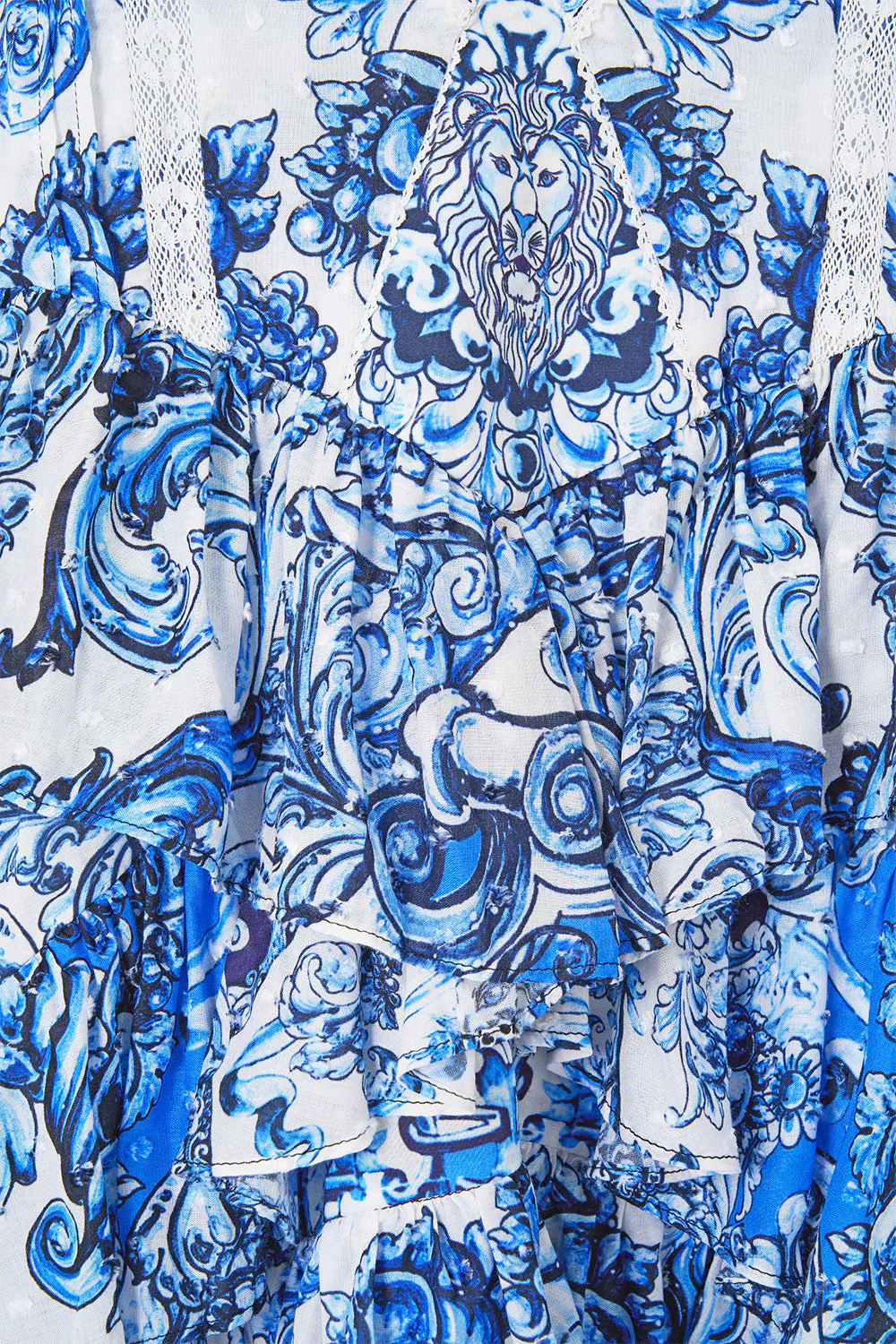 V NECK RUFFLE HIGH LOW DRESS A TILED WONDERLAND - Image 7