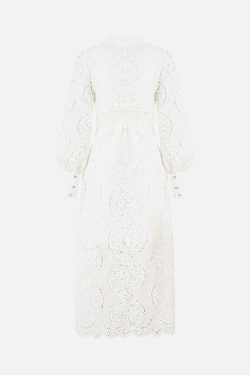 WAIST TIE SHIRT DRESS A TILED WONDERLAND - Image 6