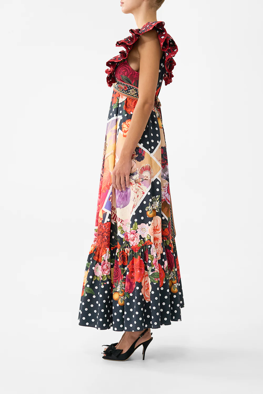 FRILL NECK DRESS WITH HARDWARE DAUGHTERS OF DUENDE - Image 4