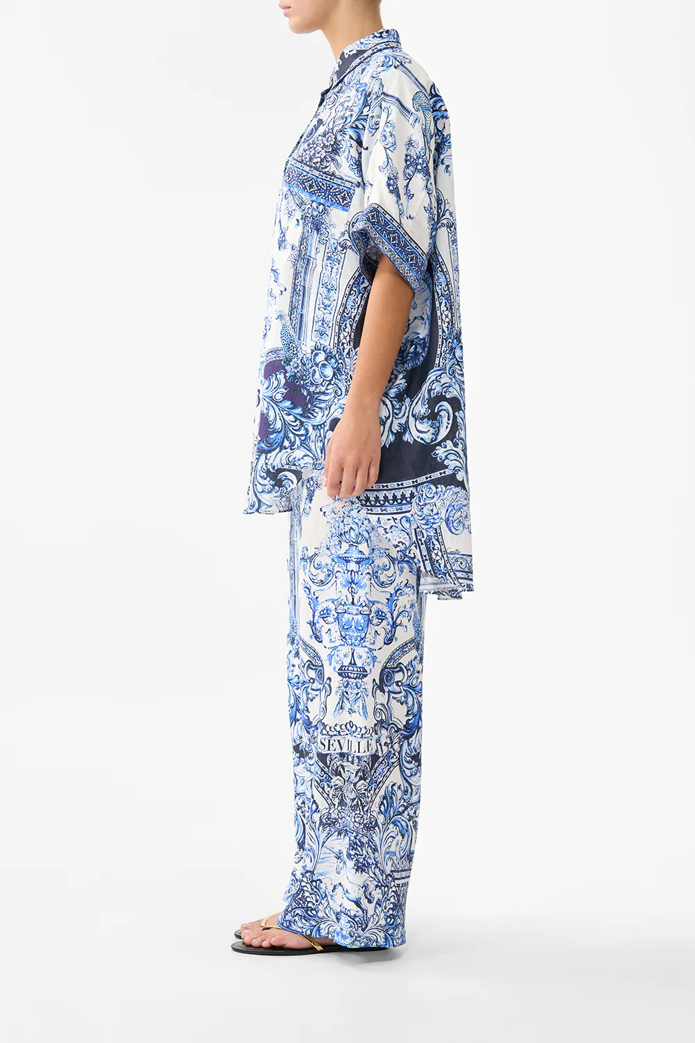 MINIMAL WIDE LEG PANT A TILED WONDERLAND - Image 4