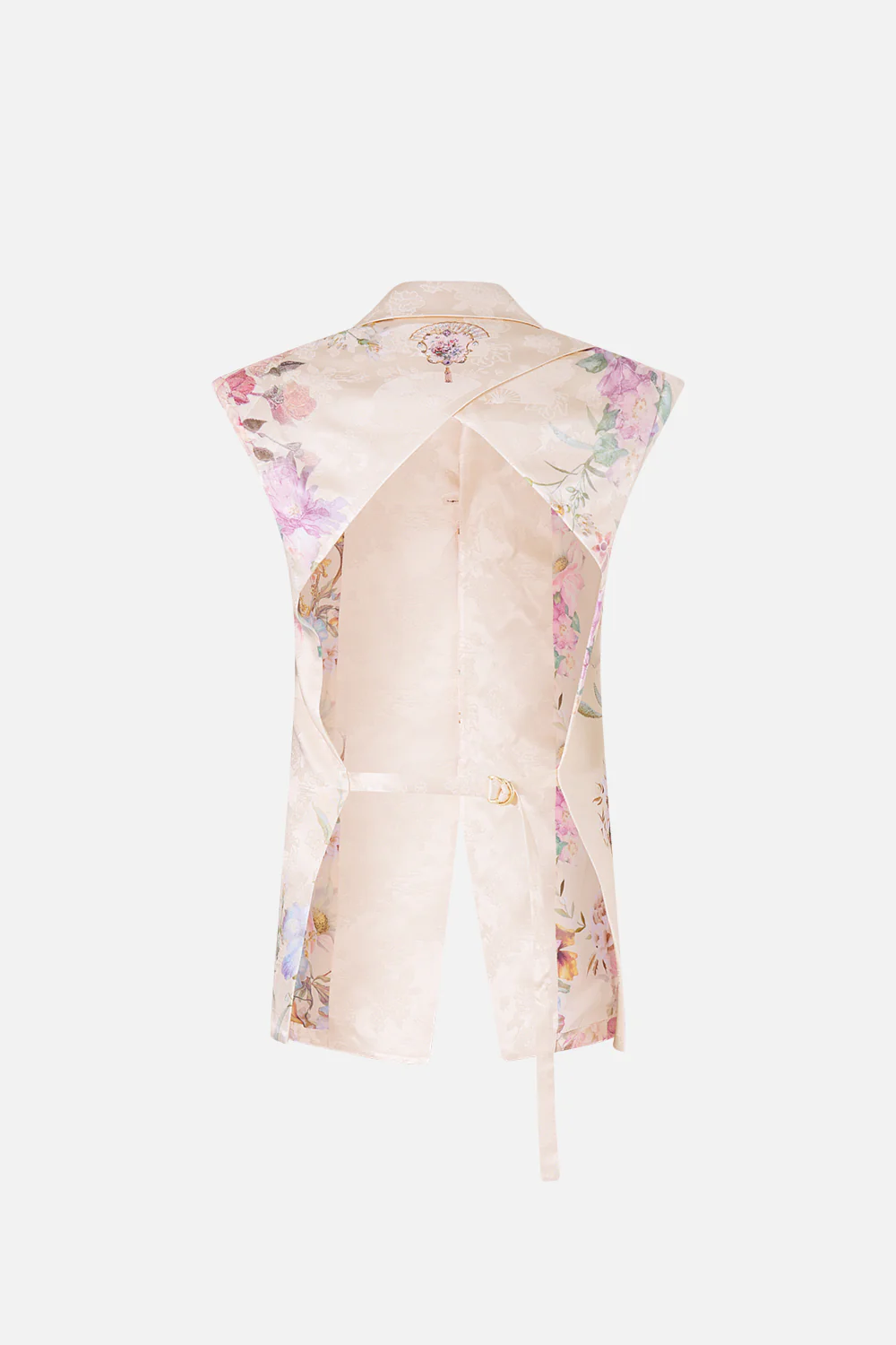 TAILORED SLEEVELESS VEST ADORNED IN ARANJUEZ - Image 6