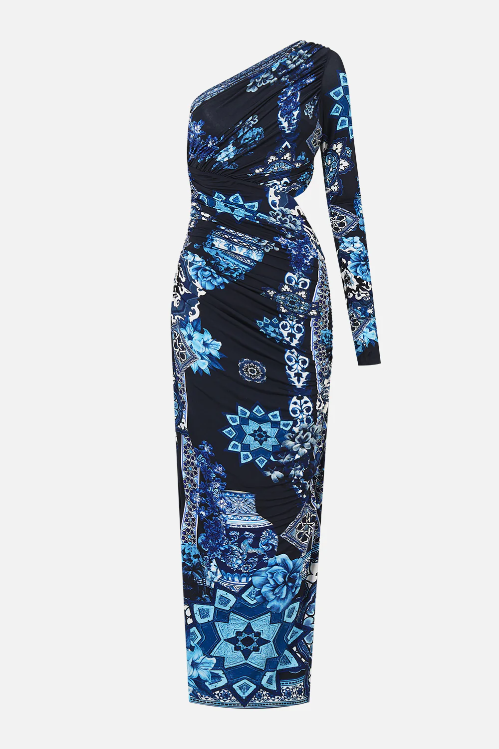 ONE SHOULDER JERSEY CUT OUT DRESS A TILED WONDERLAND - Image 3