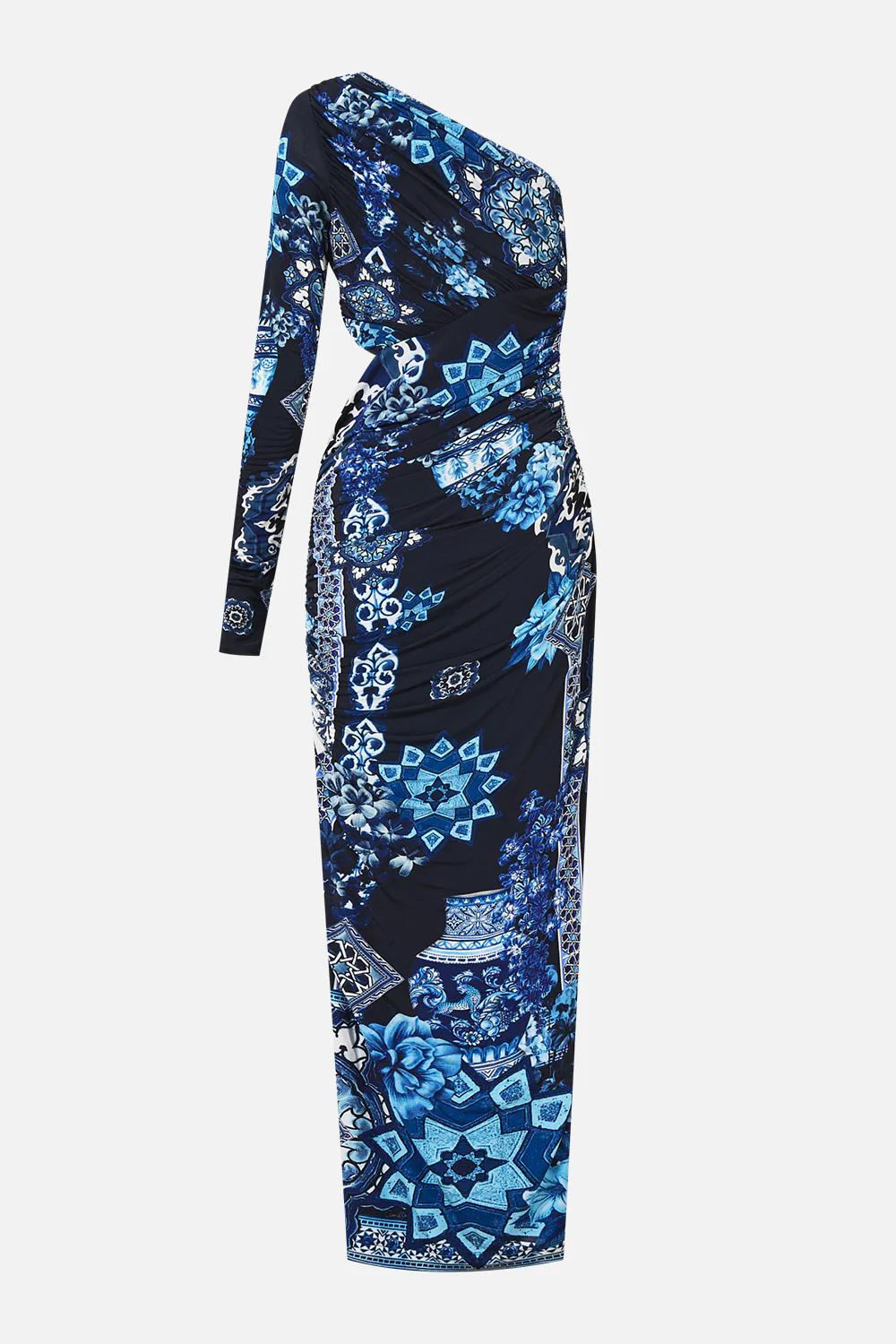 ONE SHOULDER JERSEY CUT OUT DRESS A TILED WONDERLAND - Image 8