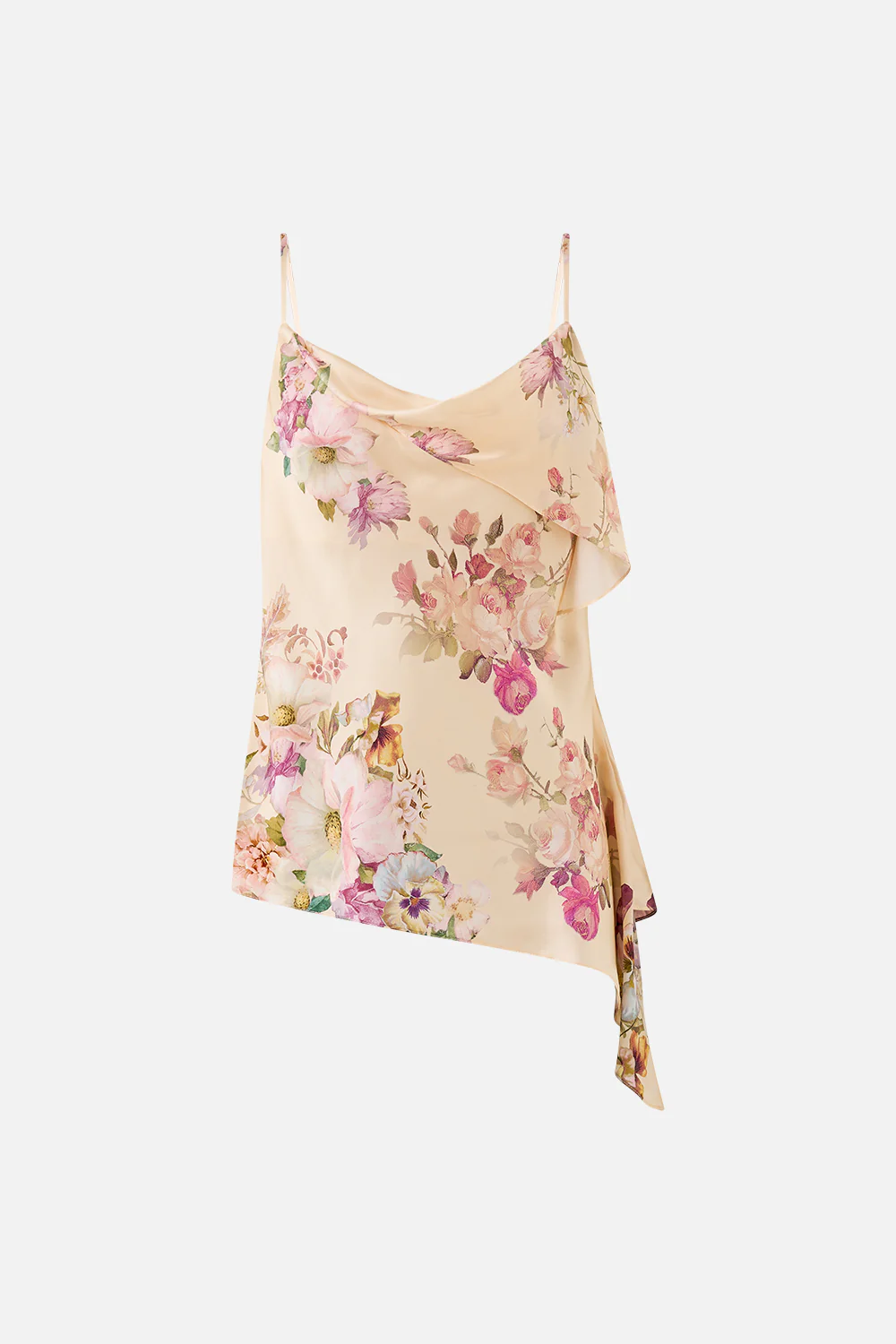 ASYMMETRIC DRAPED TOP ADORNED IN ARANJUEZ - Image 3
