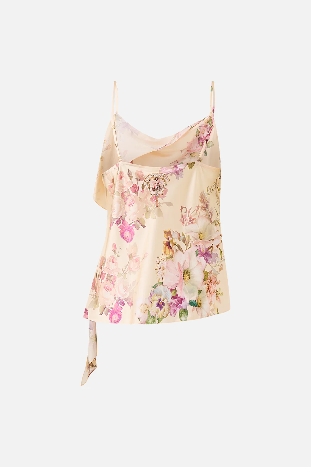 ASYMMETRIC DRAPED TOP ADORNED IN ARANJUEZ - Image 7