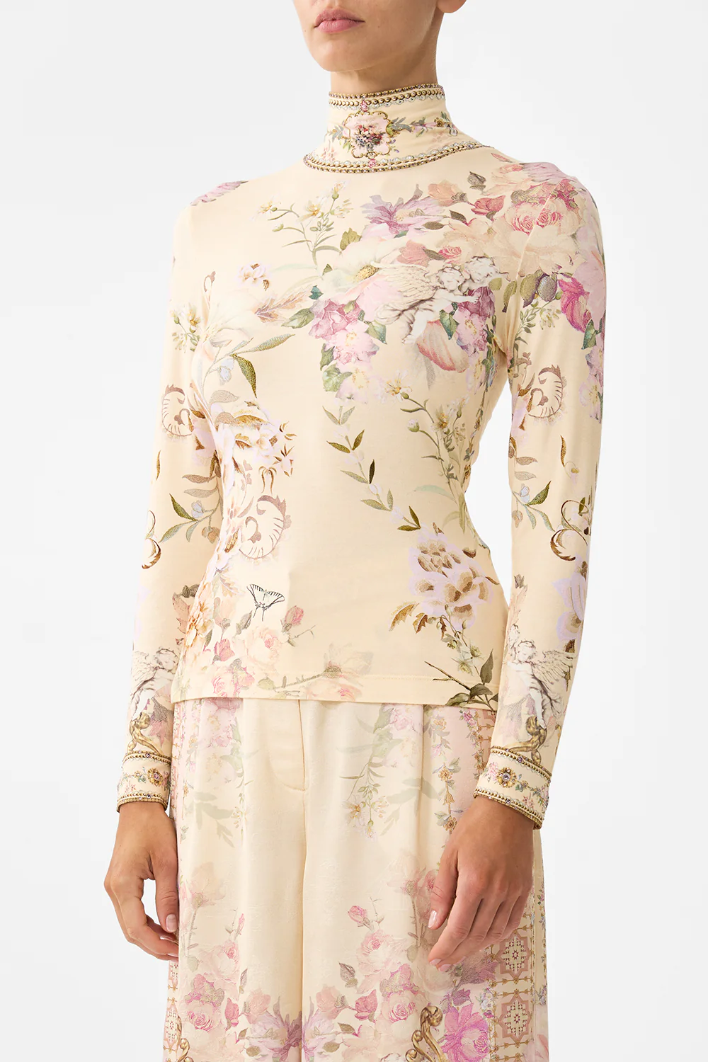 JERSEY TURTLENECK ADORNED IN ARANJUEZ - Image 5
