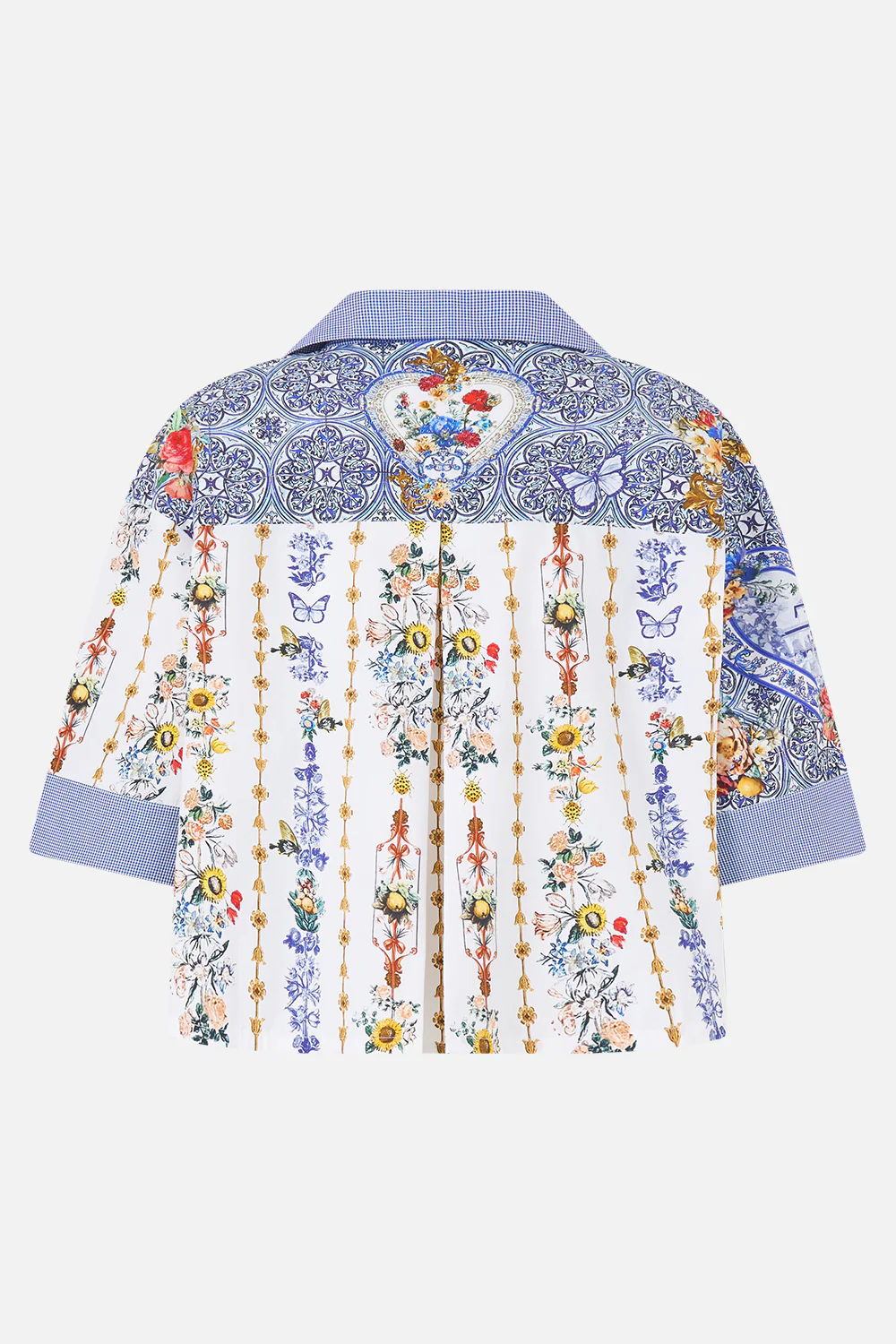 CROPPED CAMP COLLAR BLOUSE THE POTTERY PARLOUR - Image 2
