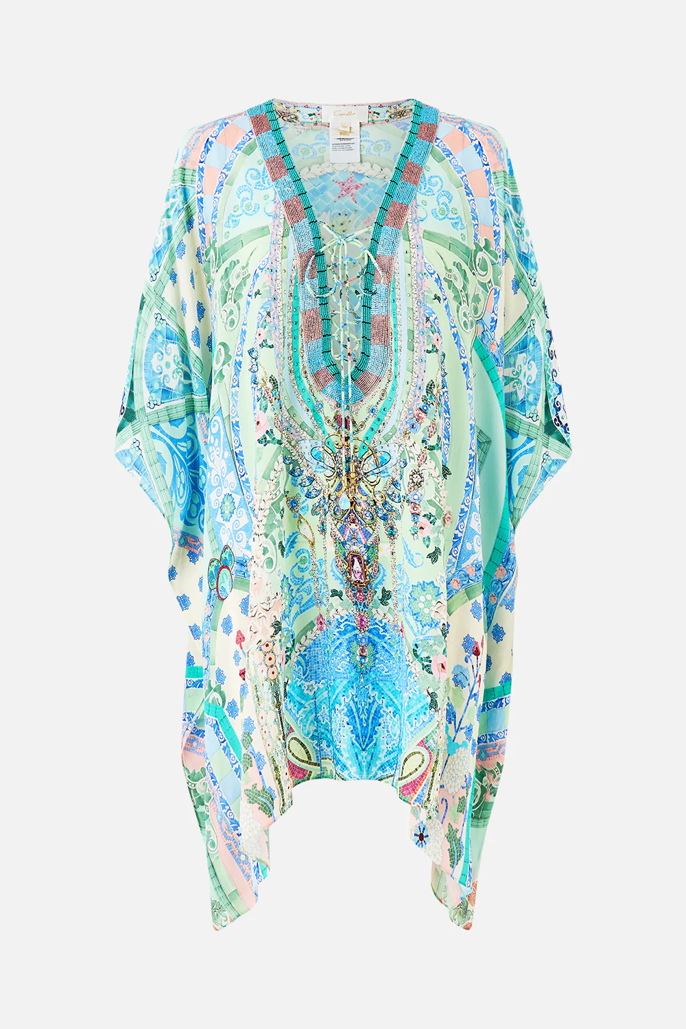 SHORT LACE UP KAFTAN MIDSUMMER MOSAICS - Image 3