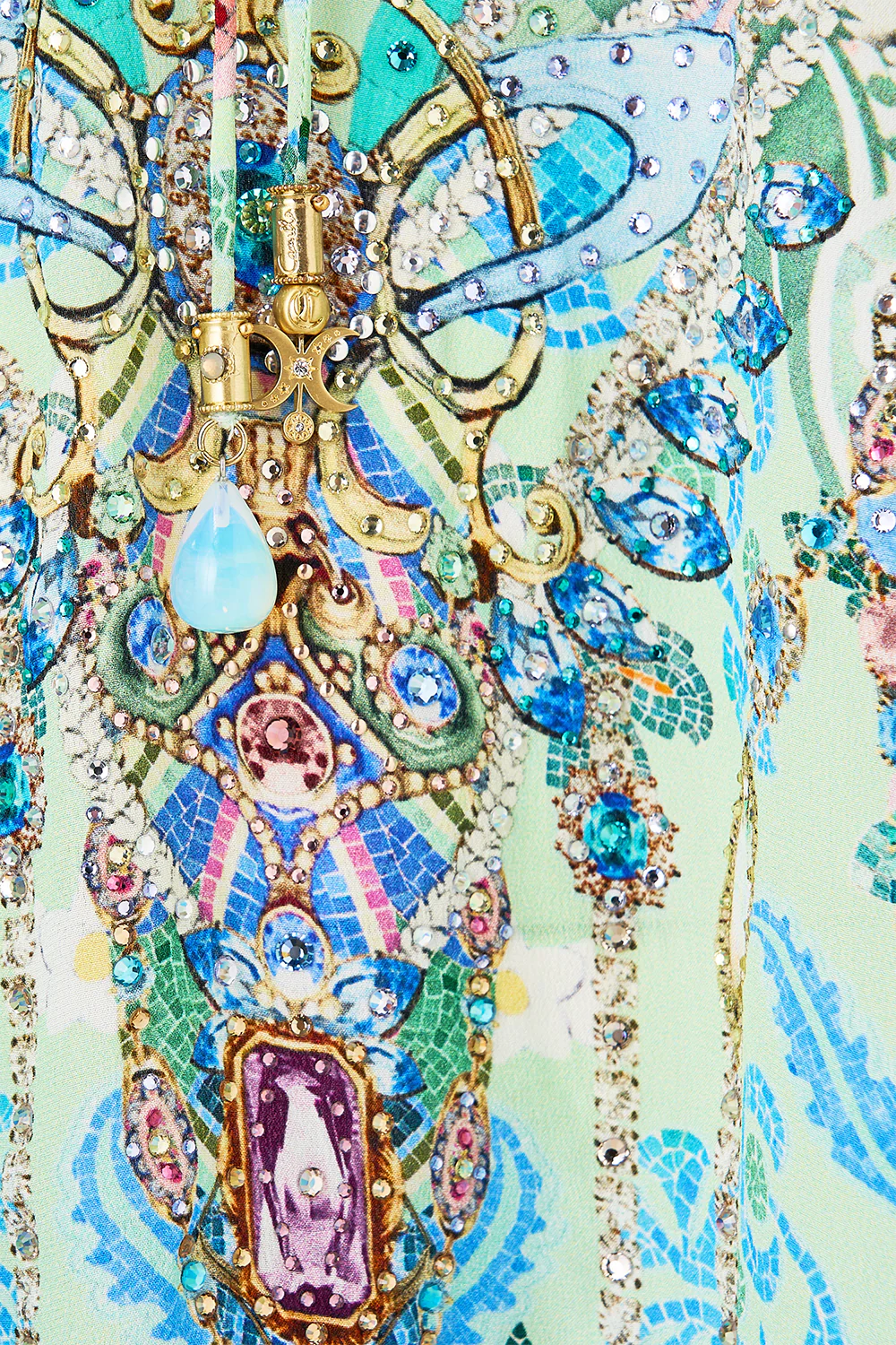 SHORT LACE UP KAFTAN MIDSUMMER MOSAICS - Image 8