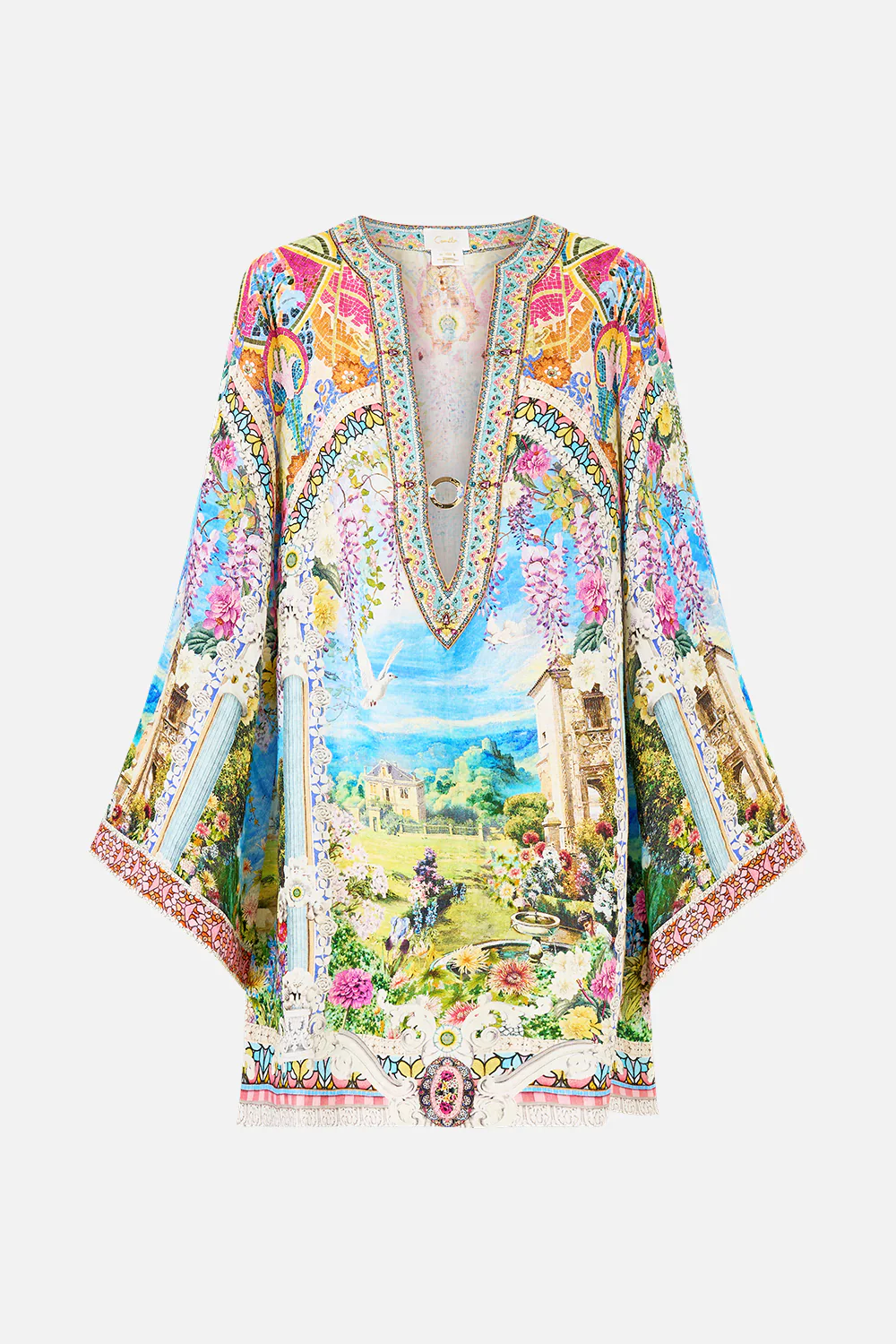 DEEP V NECK HARDWARE SHORT KAFTAN NAVÀS NOUVEAU - Image 3
