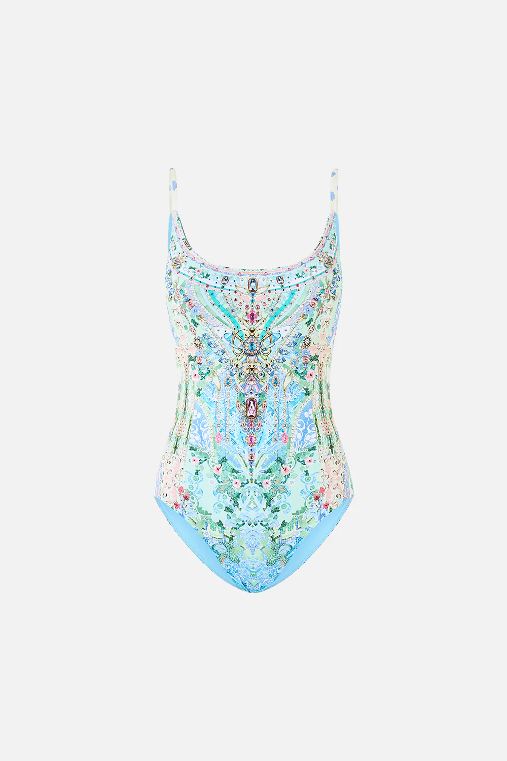 SCOOP NECK ONE PIECE WITH SCOOP BACK MIDSUMMER MOSAICS - Image 3