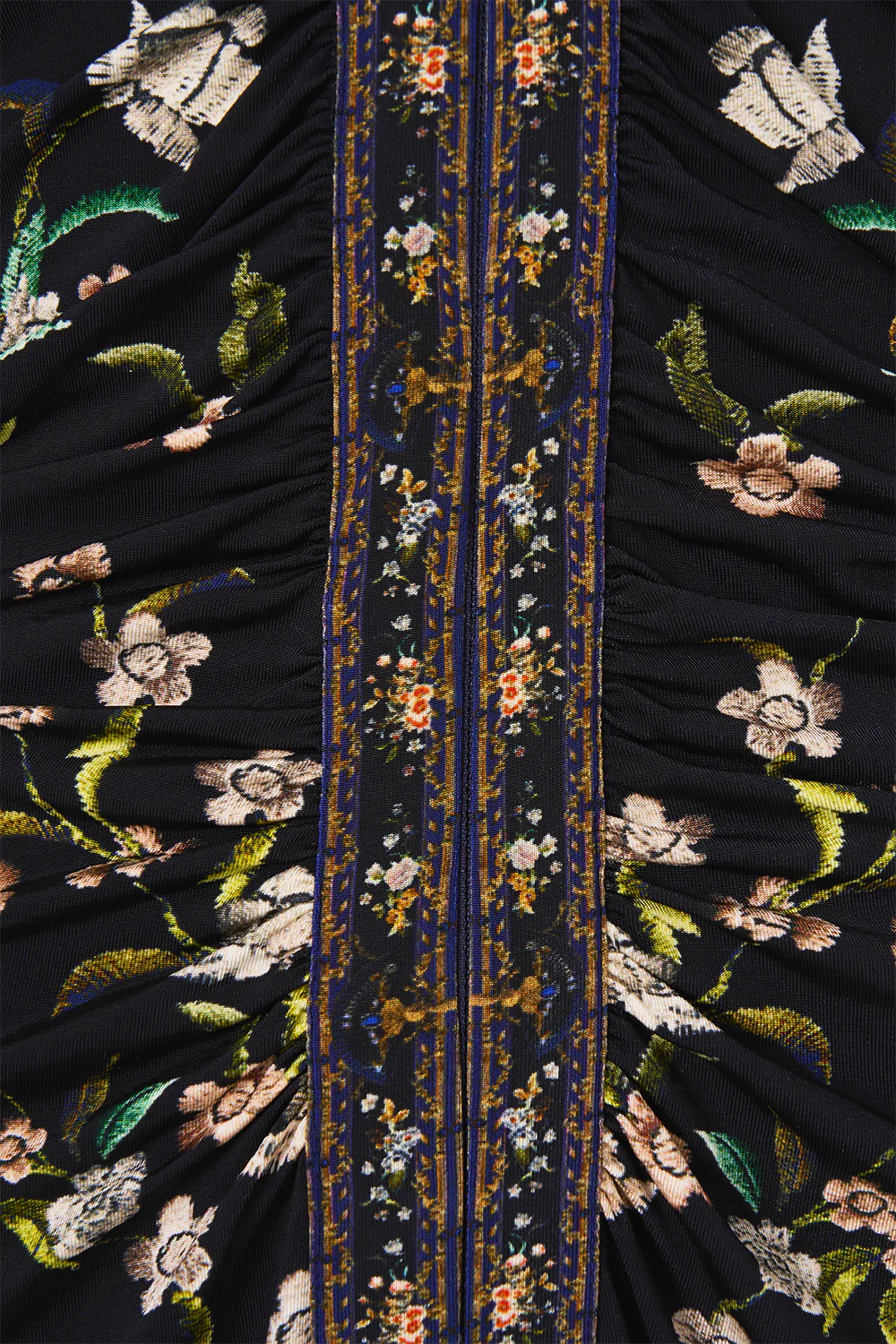 WIDE SLEEVE GATHERED MIDI DRESS NOTES FROM THE BLUE ROOM - Image 8