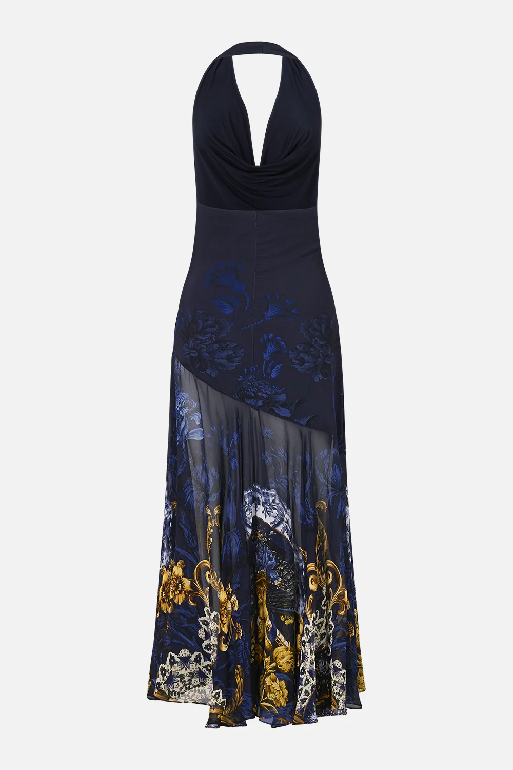 COWL NECK HALTER DRESS NOTES FROM THE BLUE ROOM - Image 6