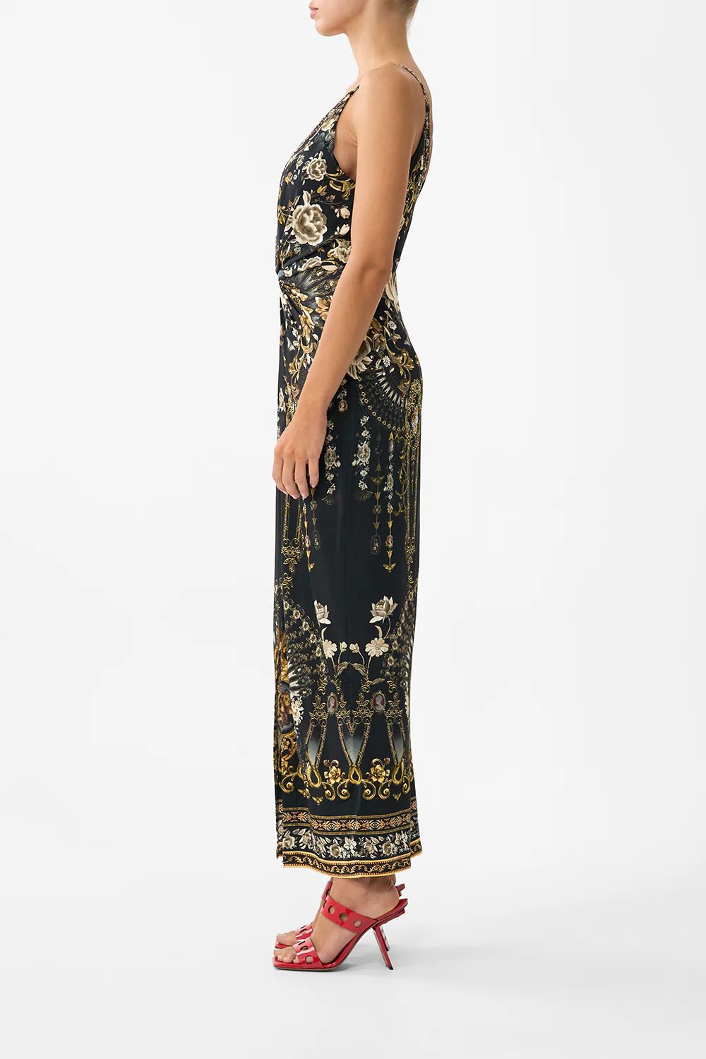 STRAPPY DRESS WITH TWIST FRONT FLAMENCO FOLKLORE - Image 4