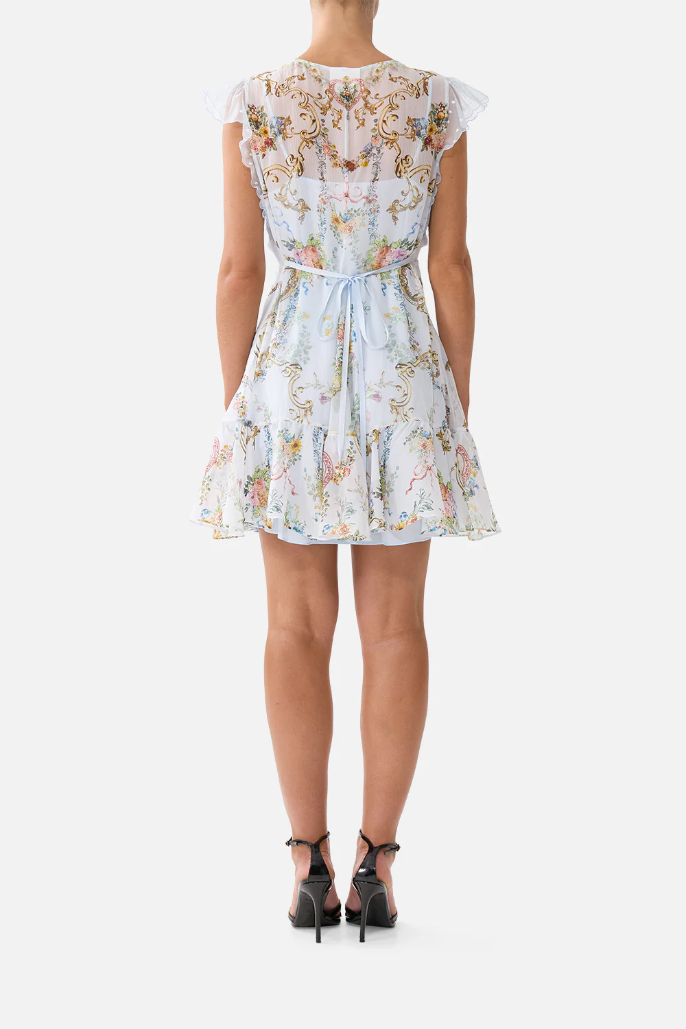 RUFFLE SLEEVE SHORT DRESS SEVILLE SWEETHEART - Image 2
