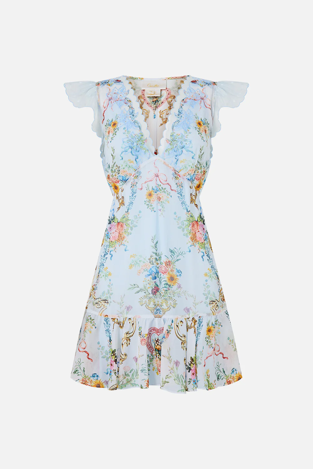 RUFFLE SLEEVE SHORT DRESS SEVILLE SWEETHEART - Image 3