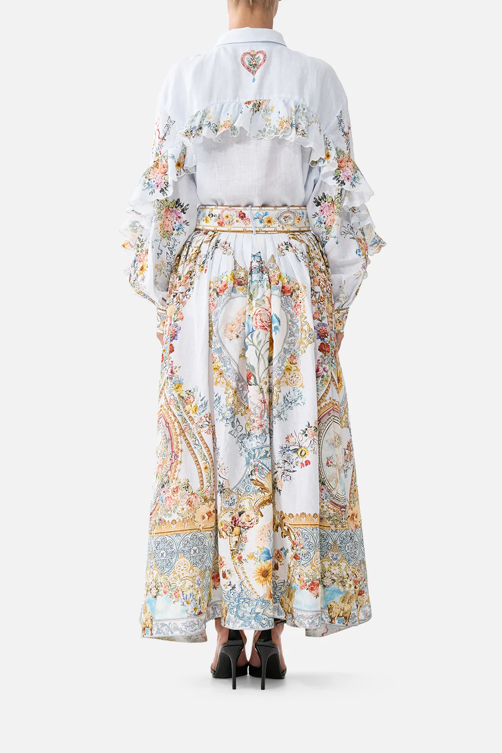 BUTTON SHIRT WITH FRILL DETAIL SEVILLE SWEETHEART - Image 2