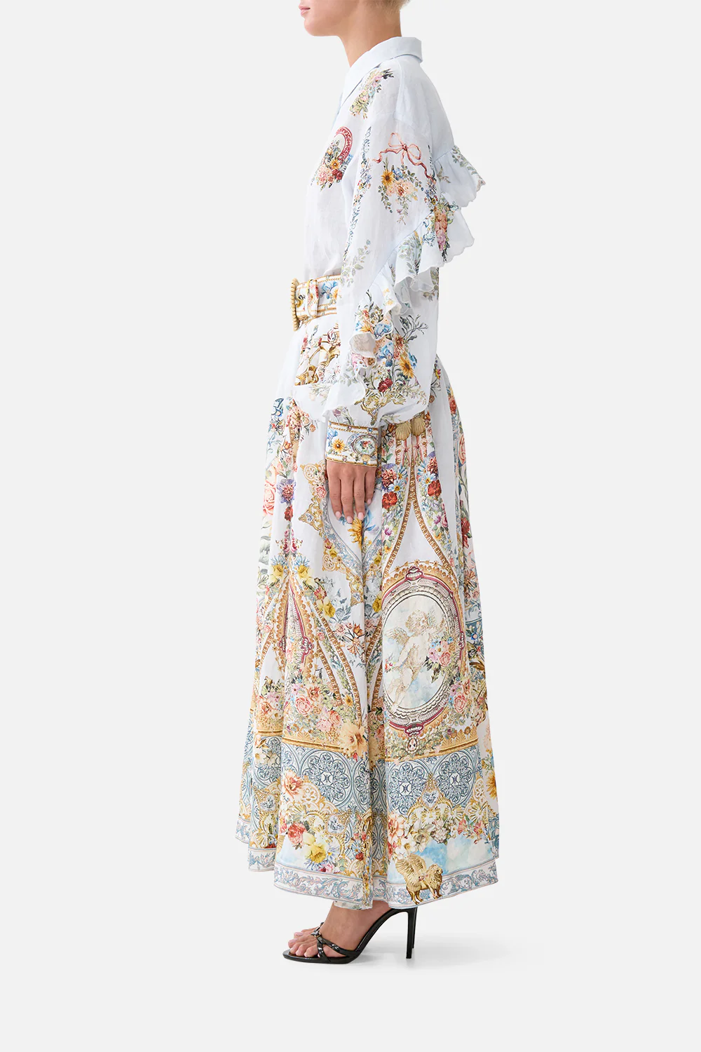 BUTTON SHIRT WITH FRILL DETAIL SEVILLE SWEETHEART - Image 4