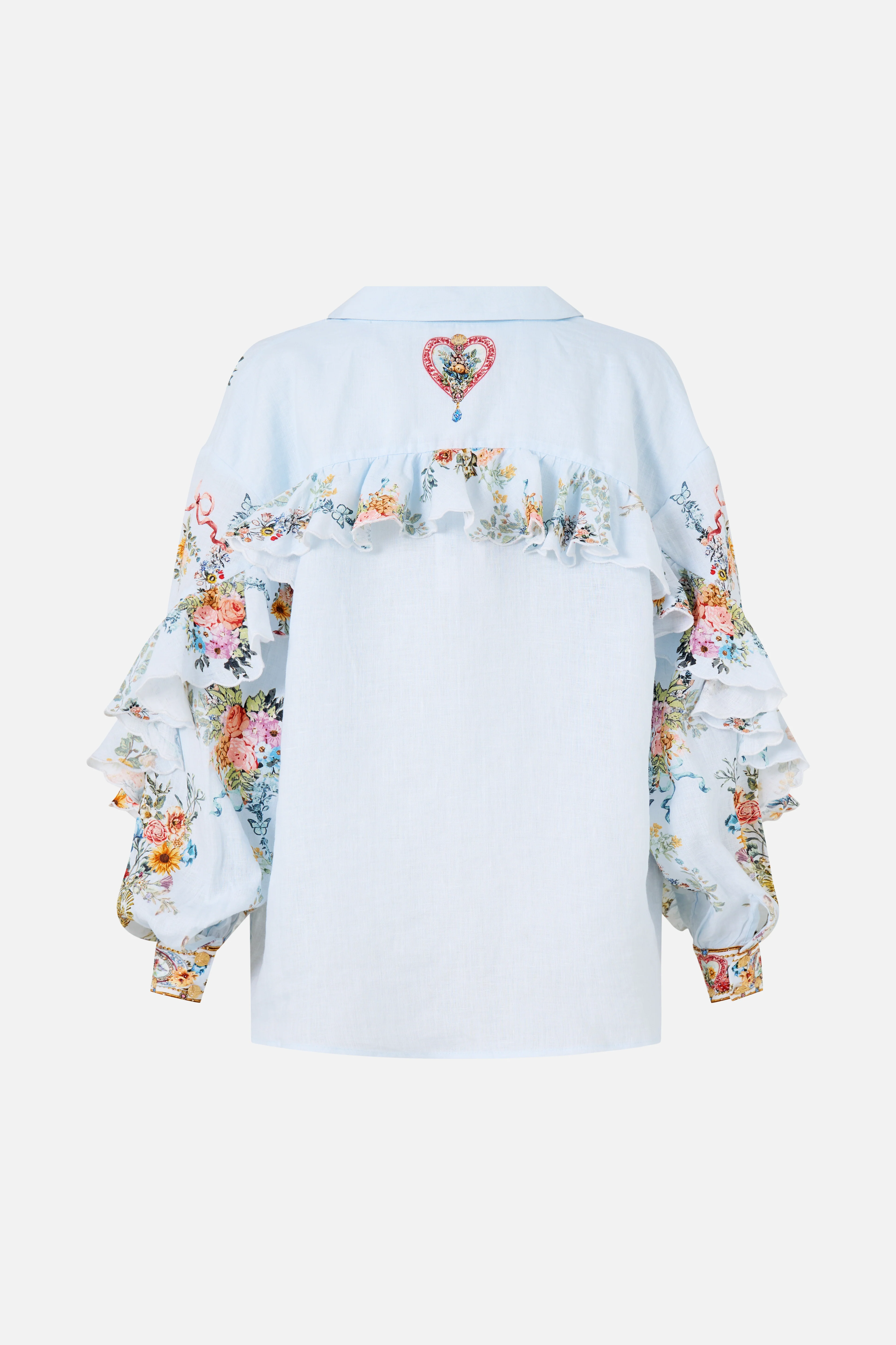 BUTTON SHIRT WITH FRILL DETAIL SEVILLE SWEETHEART - Image 6