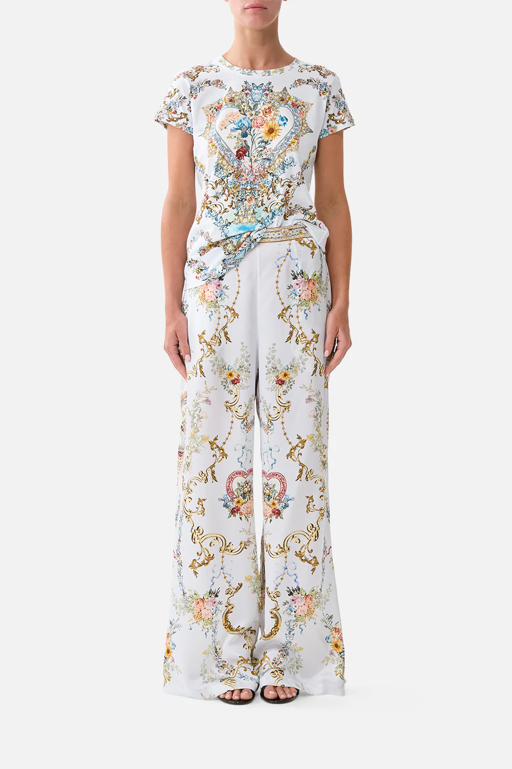 MINIMAL WIDE LEG PANT SEVILLE SWEETHEART