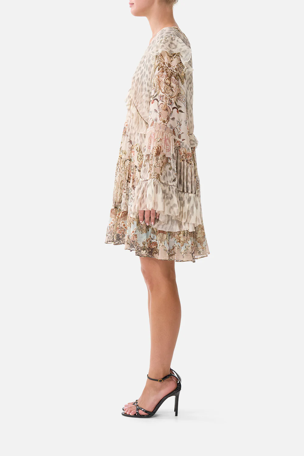 TIERED SWING MINI DRESS ARANJUEZ ANIMALIA - Image 4