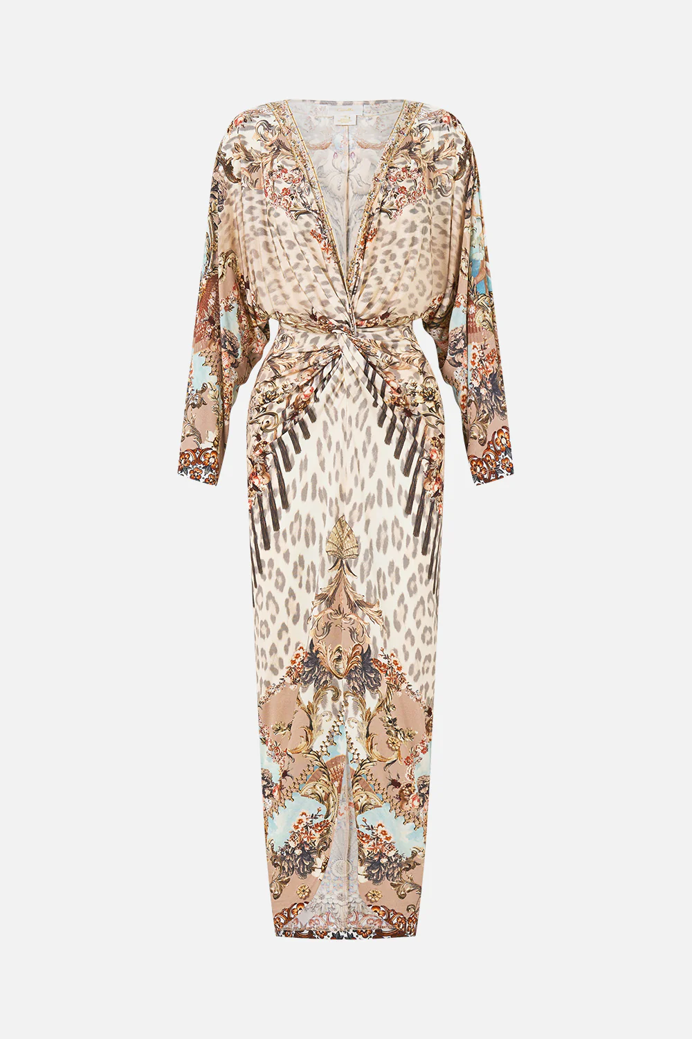 LONG SPLIT FRONT TWIST DRESS ARANJUEZ ANIMALIA - Image 3