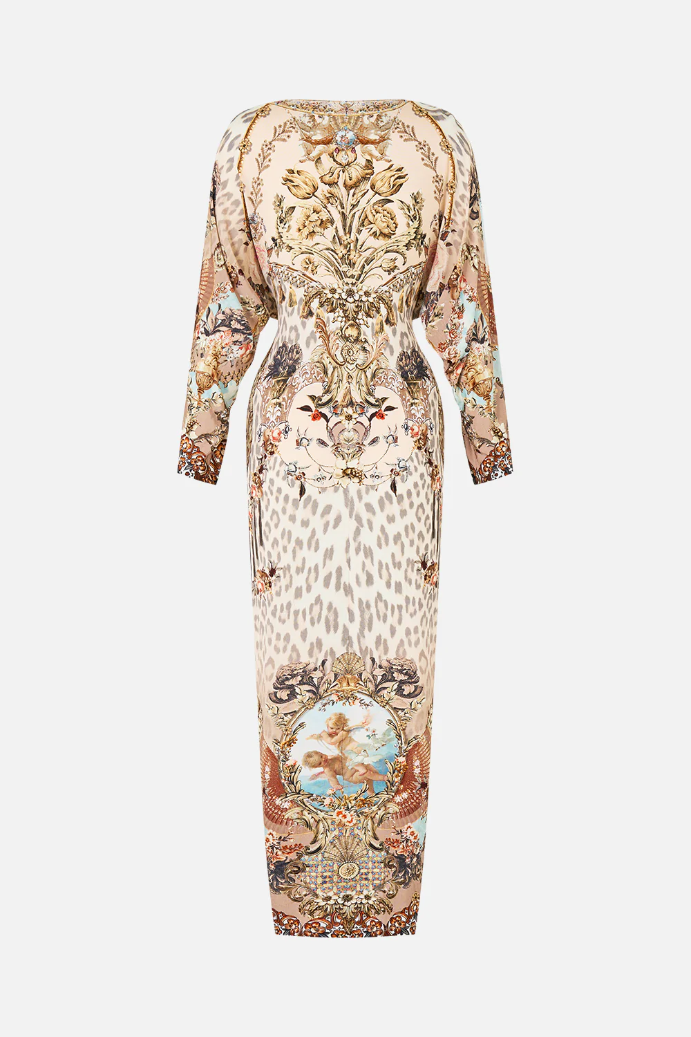 LONG SPLIT FRONT TWIST DRESS ARANJUEZ ANIMALIA - Image 7