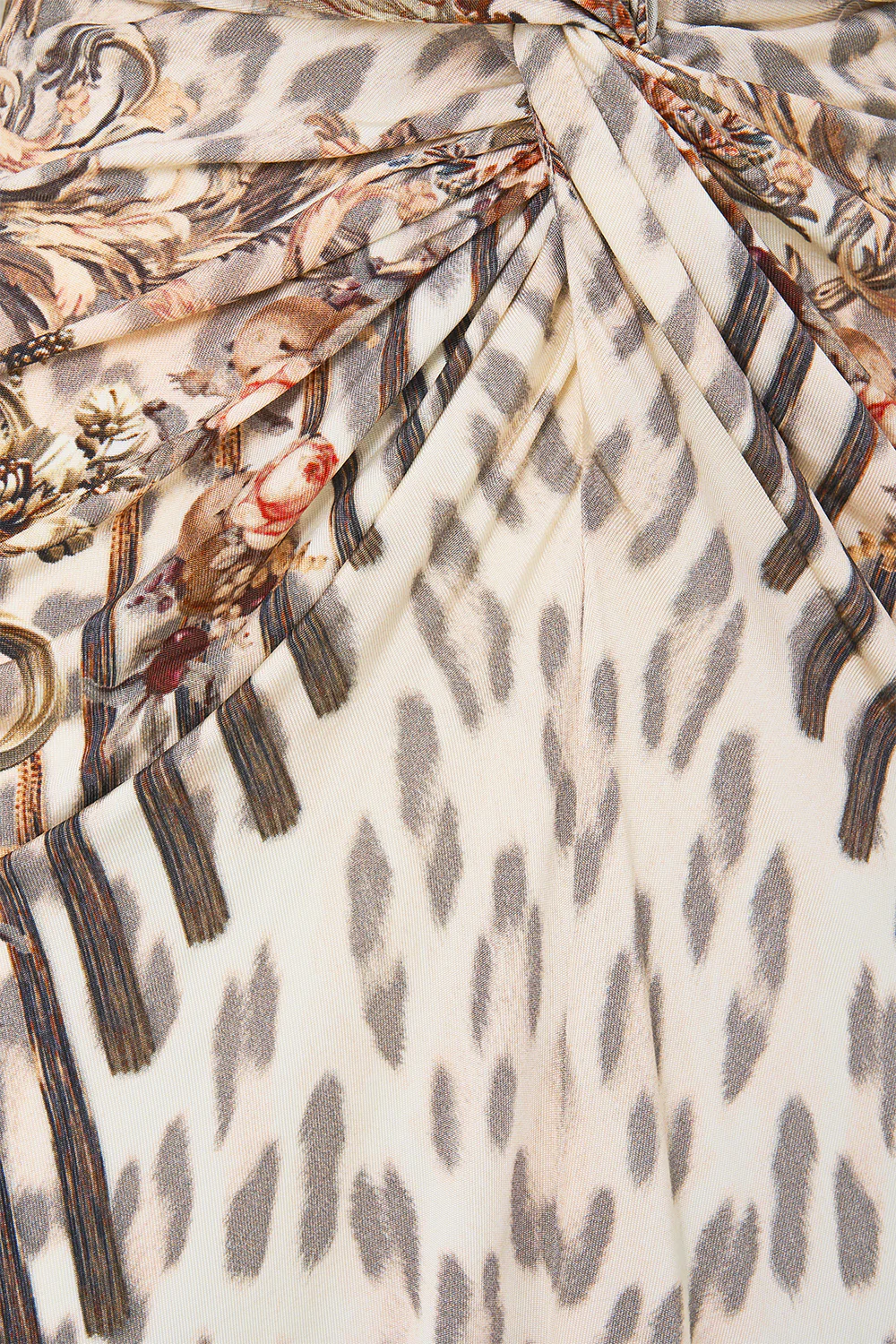 LONG SPLIT FRONT TWIST DRESS ARANJUEZ ANIMALIA - Image 8