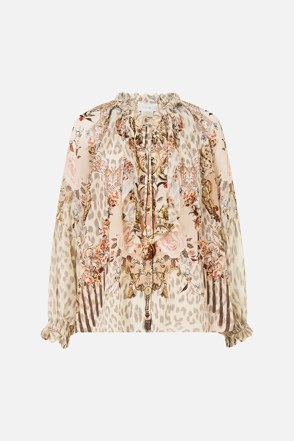 RAGLAN BLOUSE WITH FRONT RUFFLE ARANJUEZ ANIMALIA - Image 3