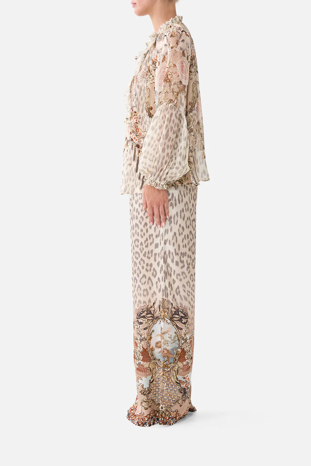 RAGLAN BLOUSE WITH FRONT RUFFLE ARANJUEZ ANIMALIA - Image 4