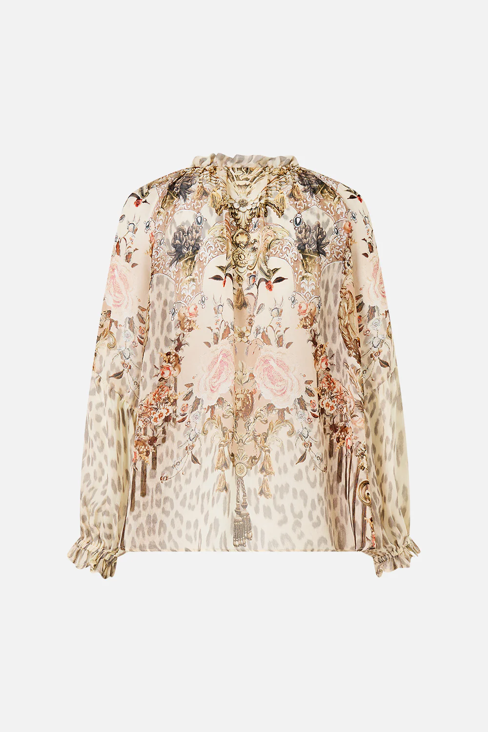 RAGLAN BLOUSE WITH FRONT RUFFLE ARANJUEZ ANIMALIA - Image 6