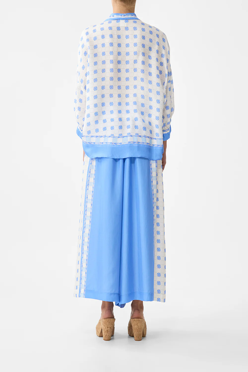 WIDE LEG ELASTIC WAIST PANT MIDSUMMER MOSAICS - Image 2