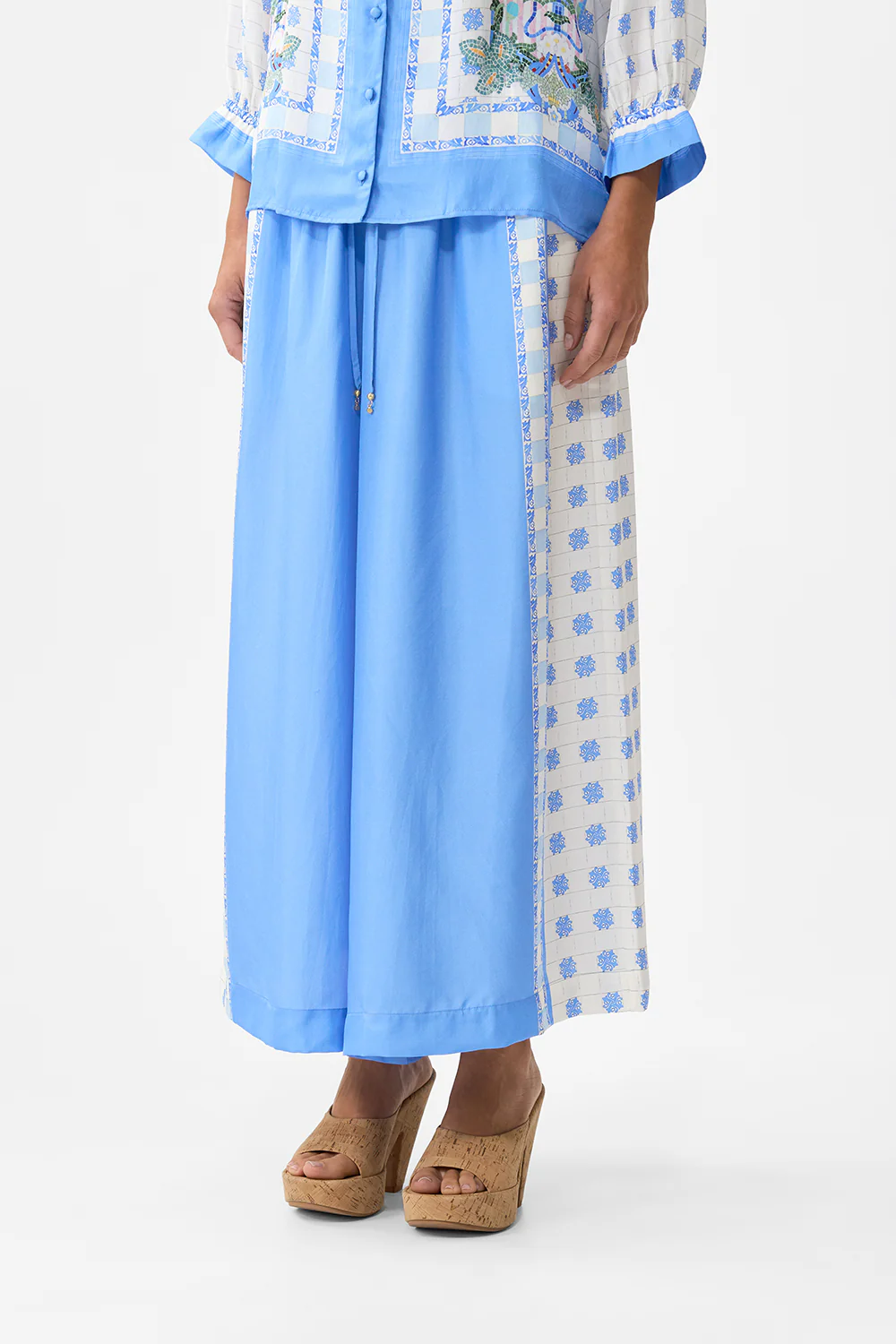 WIDE LEG ELASTIC WAIST PANT MIDSUMMER MOSAICS - Image 5