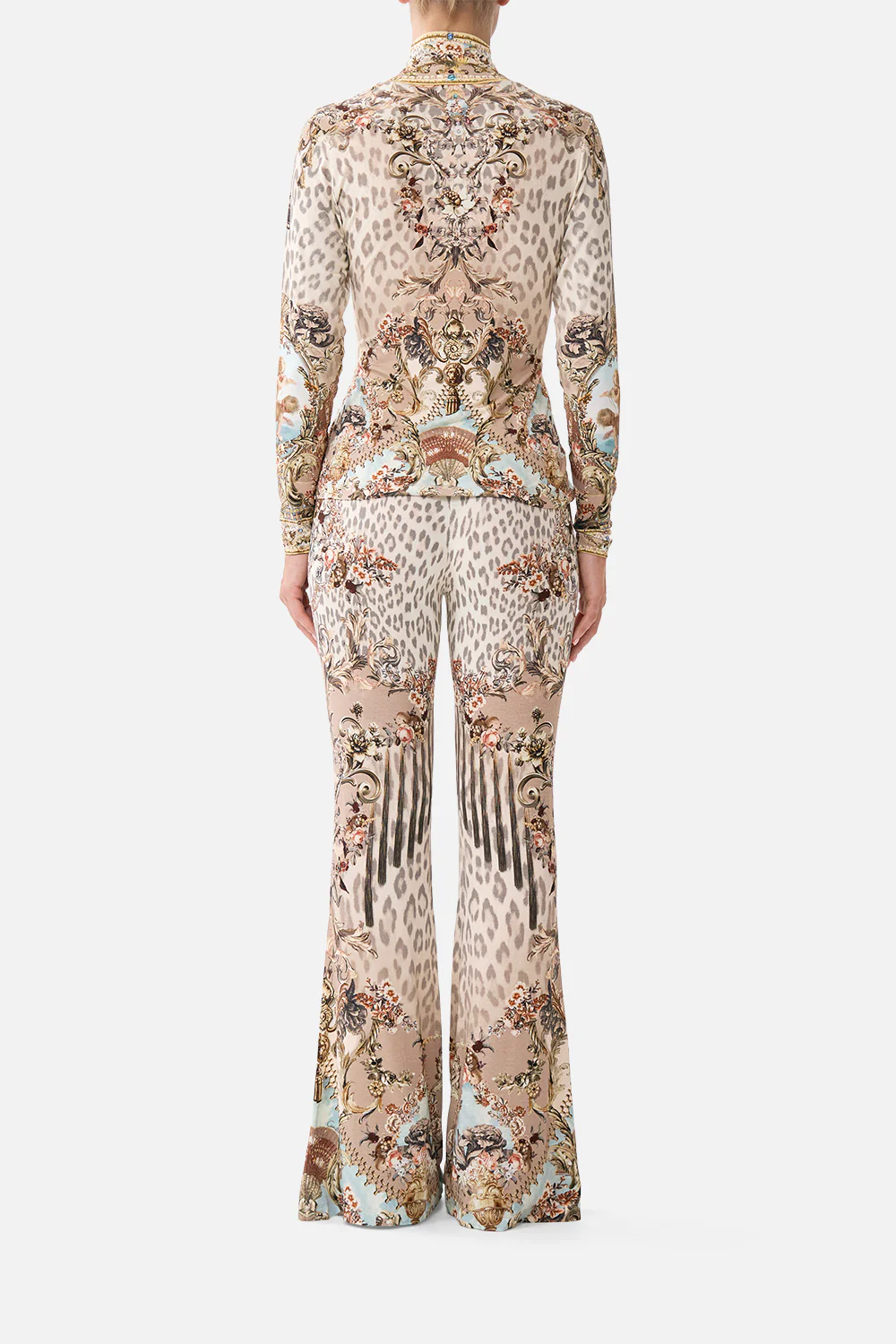 HIGH WAISTED FLARED TROUSER ARANJUEZ ANIMALIA - Image 2