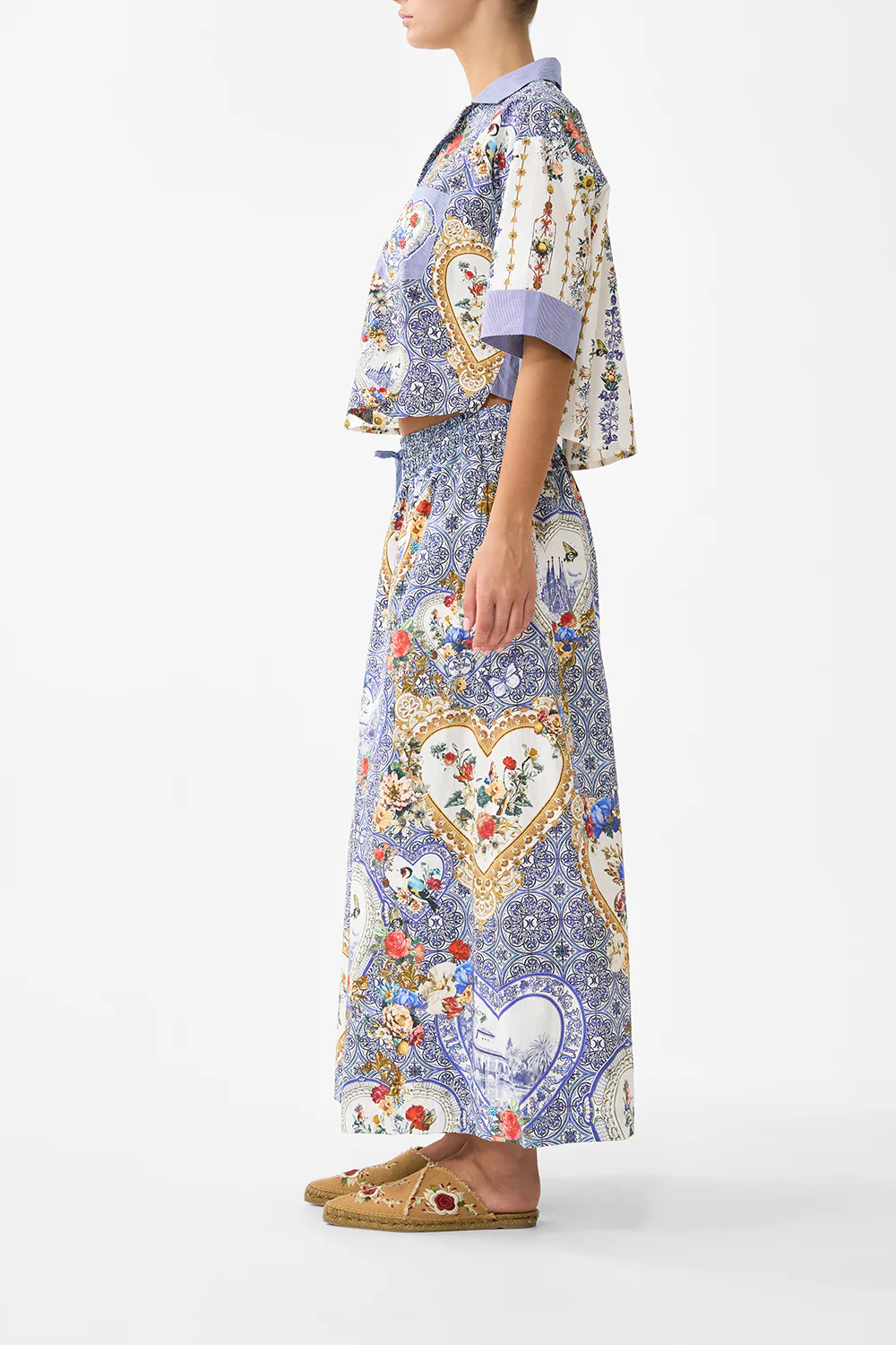 WIDE LEG ELASTIC WAIST PANT THE POTTERY PARLOUR - Image 4