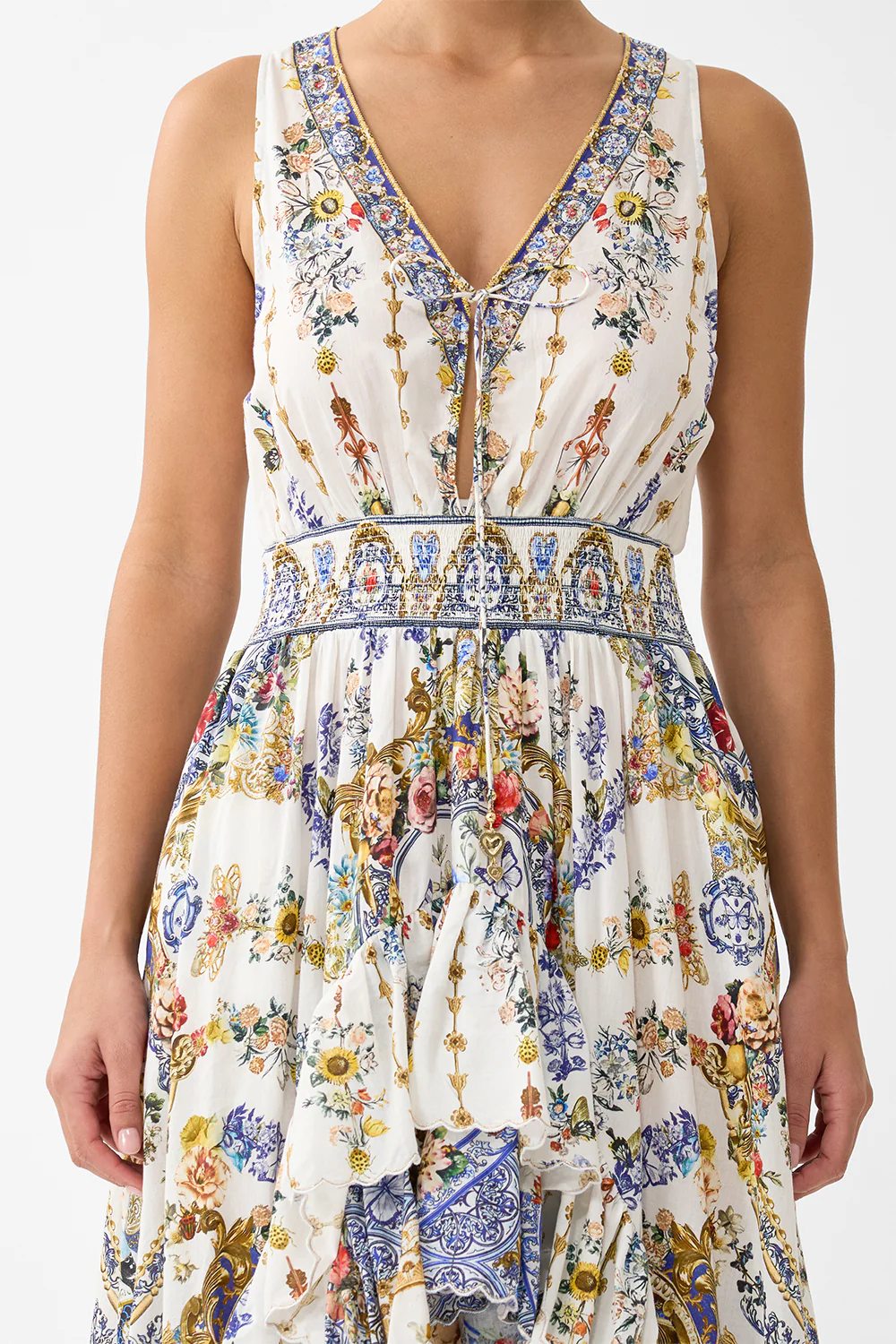 V NECKLINE HIGH LOW DRESS THE POTTERY PARLOUR - Image 6