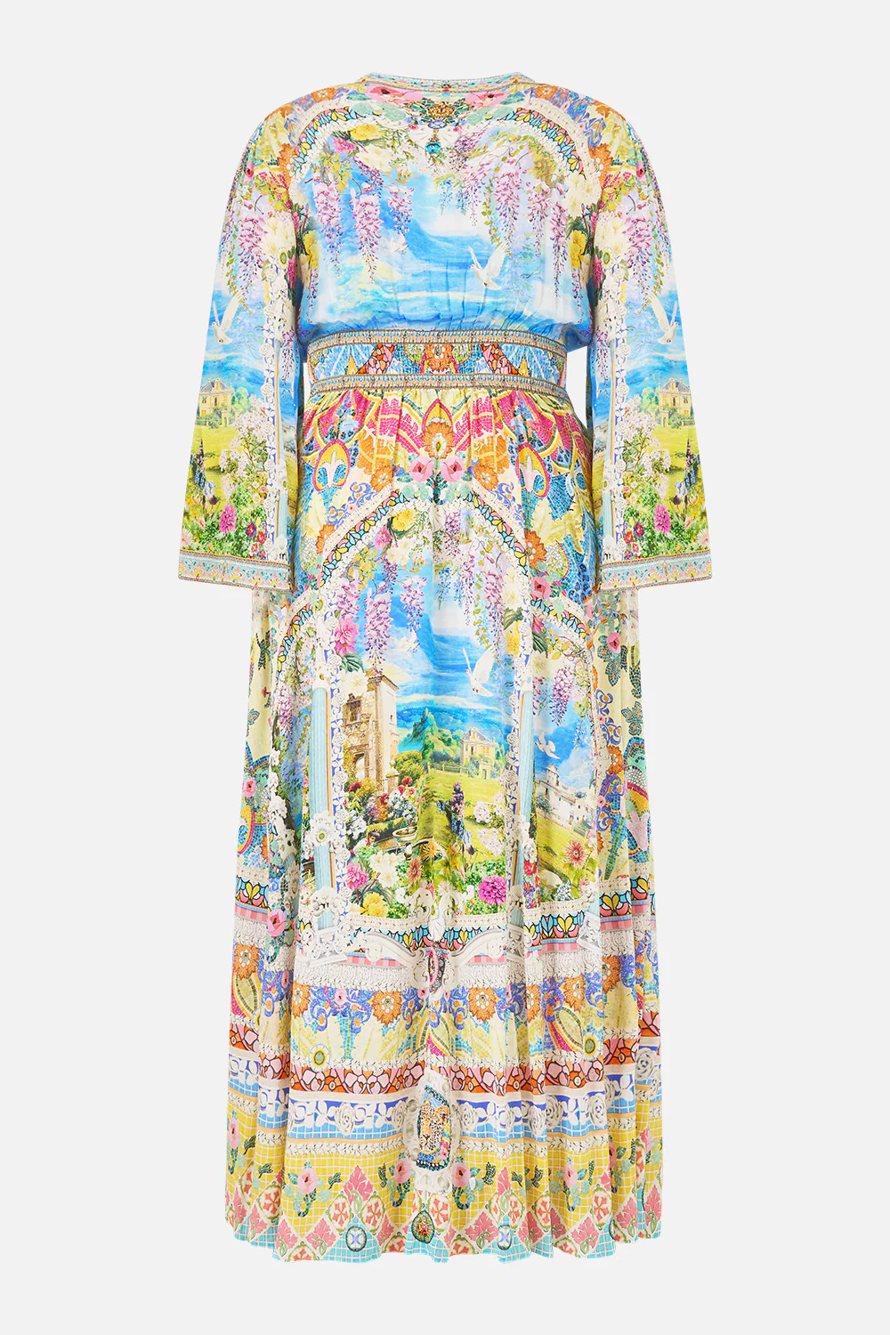 KIMONO SLEEVE DRESS WITH SHIRRING DETAIL NAVÀS NOUVEAU - Image 10
