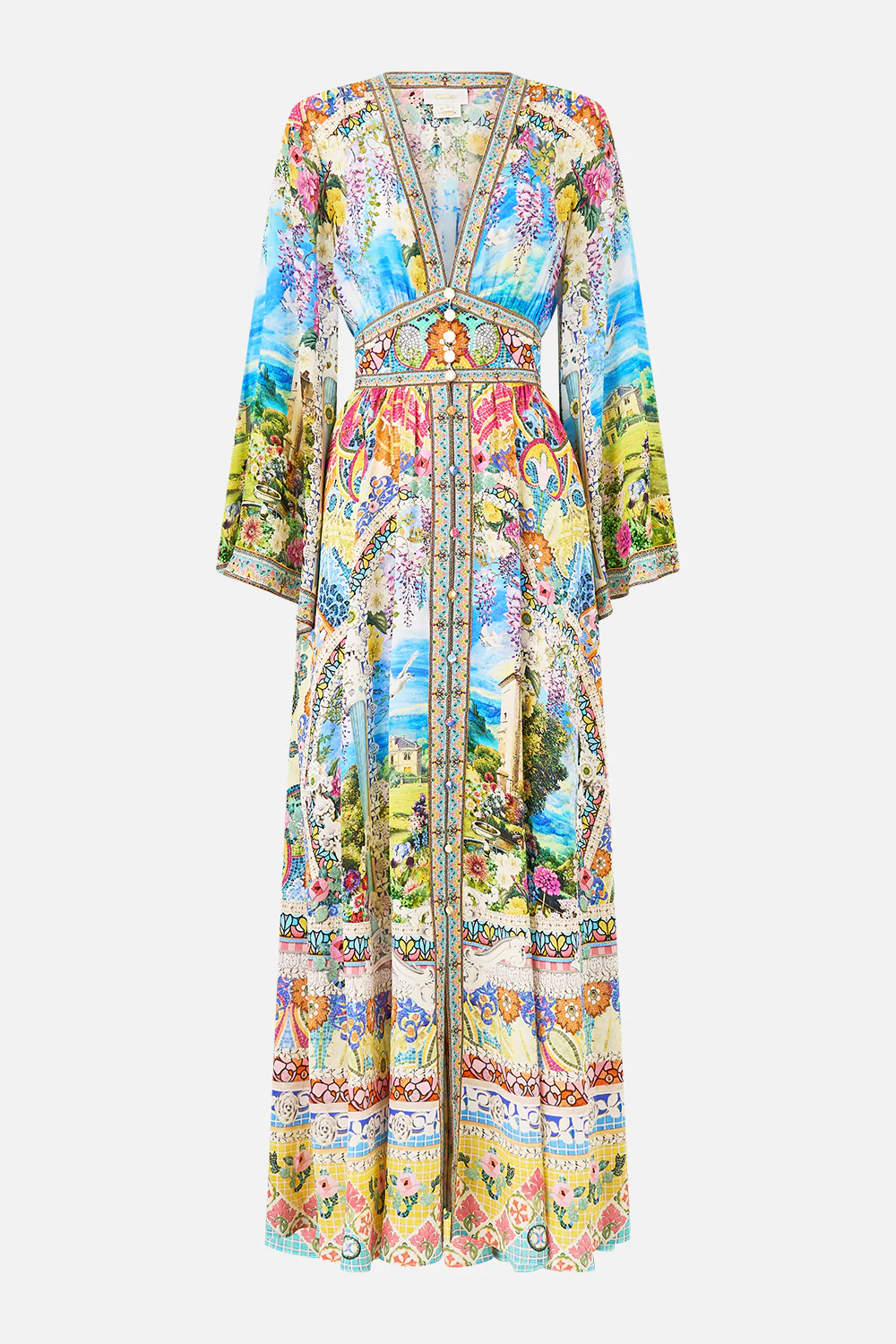 KIMONO SLEEVE DRESS WITH SHIRRING DETAIL NAVÀS NOUVEAU - Image 3