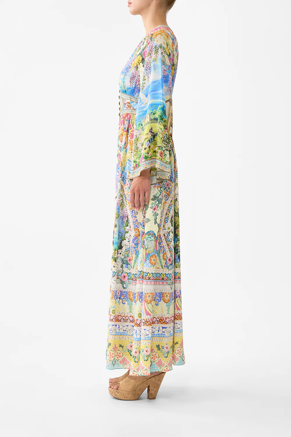 KIMONO SLEEVE DRESS WITH SHIRRING DETAIL NAVÀS NOUVEAU - Image 4